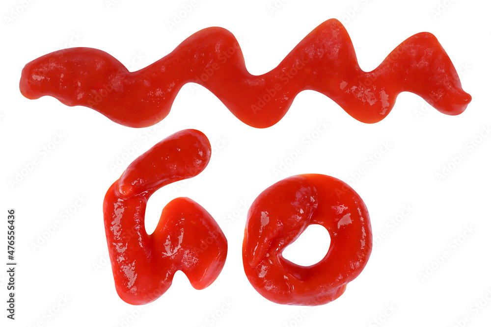 Ketchup isolated on white background Ketchup isolated on white background