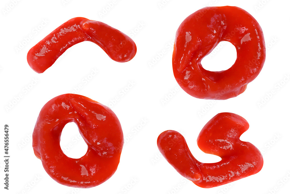 Ketchup isolated on white background Ketchup isolated on white background