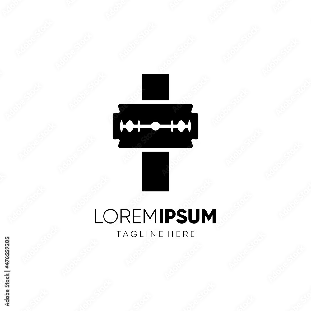 Letter I Razor Blade Logo Design Vector Icon Graphic Emblem Illustration Letter I Razor Blade Logo Design Vector Icon Graphic Emblem Illustration