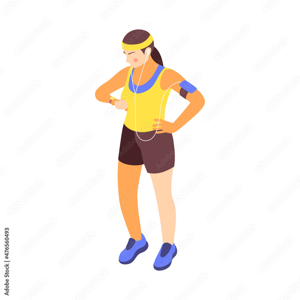 Training Woman Jogging Composition Training Woman Jogging Composition