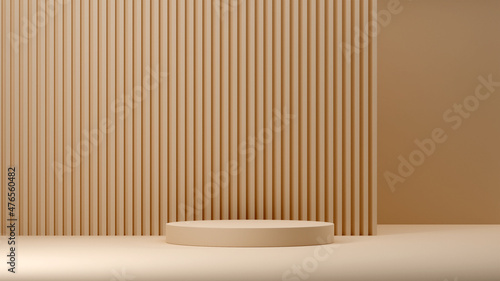 Fototapeta Naklejka Na Ścianę i Meble -  3D render image of empty space mockup podium for product display