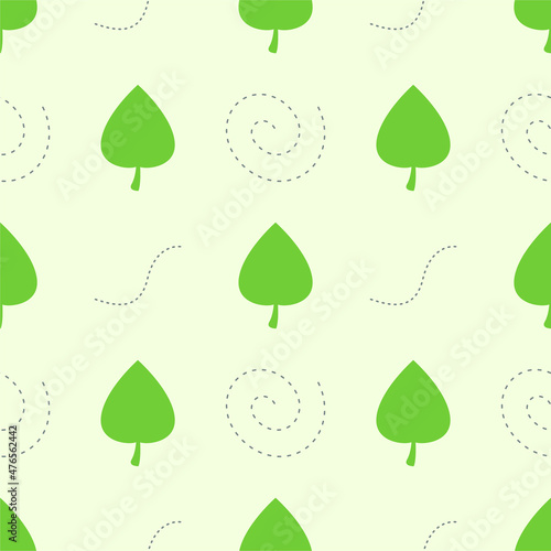 Floral leaves illustration. seamless pattern. can be used for wrapping paper, fabric pattern, background, textile, wallpaper, pattern fill, ornament, surface texture