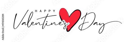 Valentines day background with heart pattern and typography of happy valentines day text. Vector illustration. Wallpaper, flyers, invitation, posters, brochure, banners