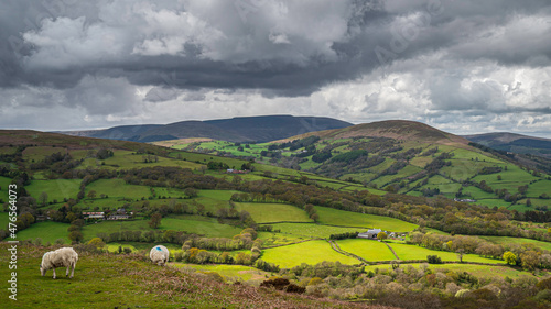 Photos The rolling agricultural hills of mid Wales