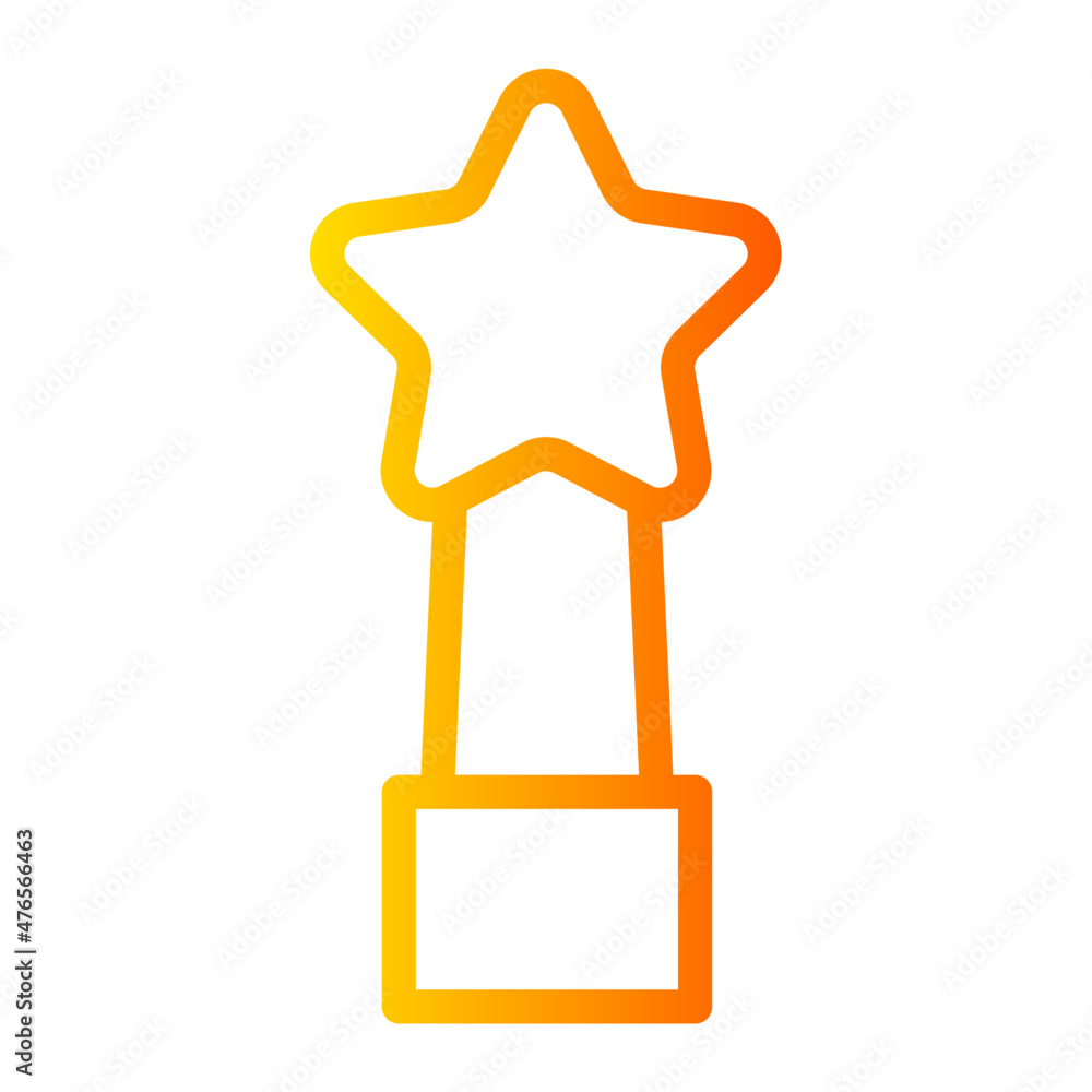 Obraz premium award gradient icon