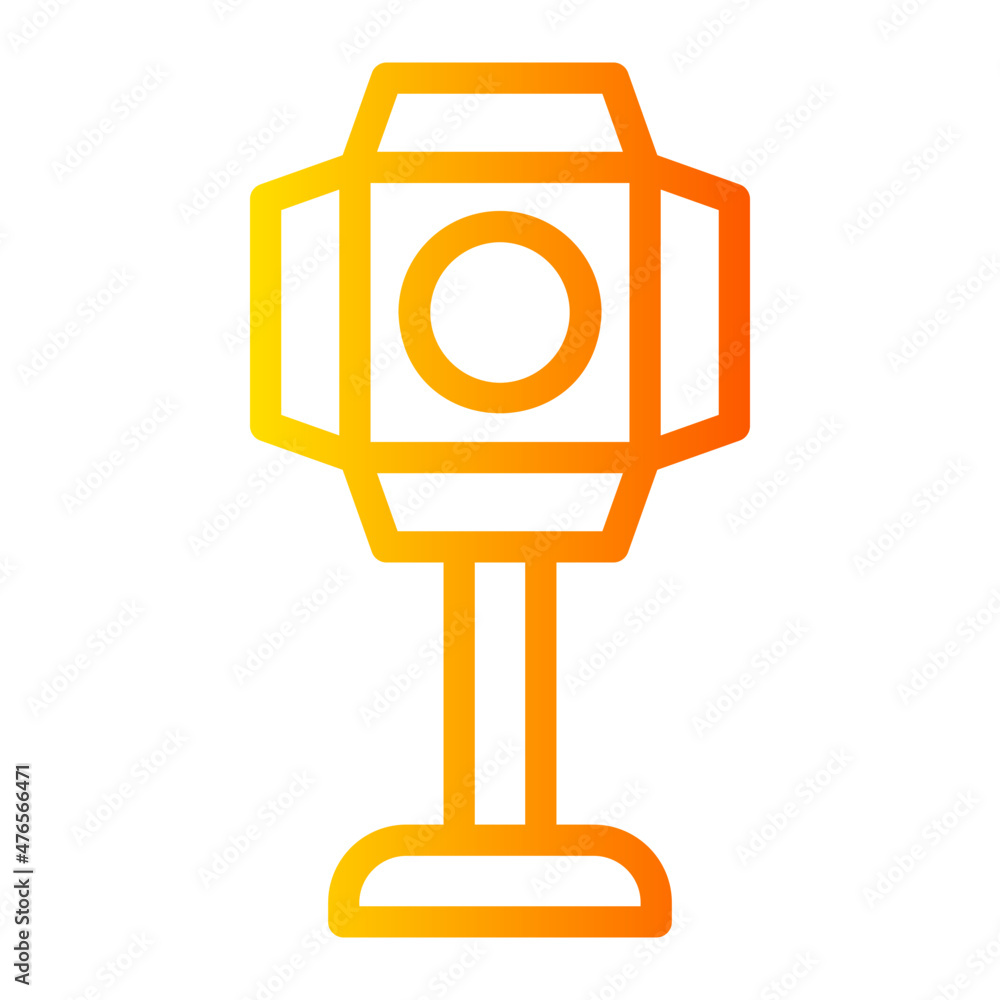 Naklejka premium cinema gradient icon