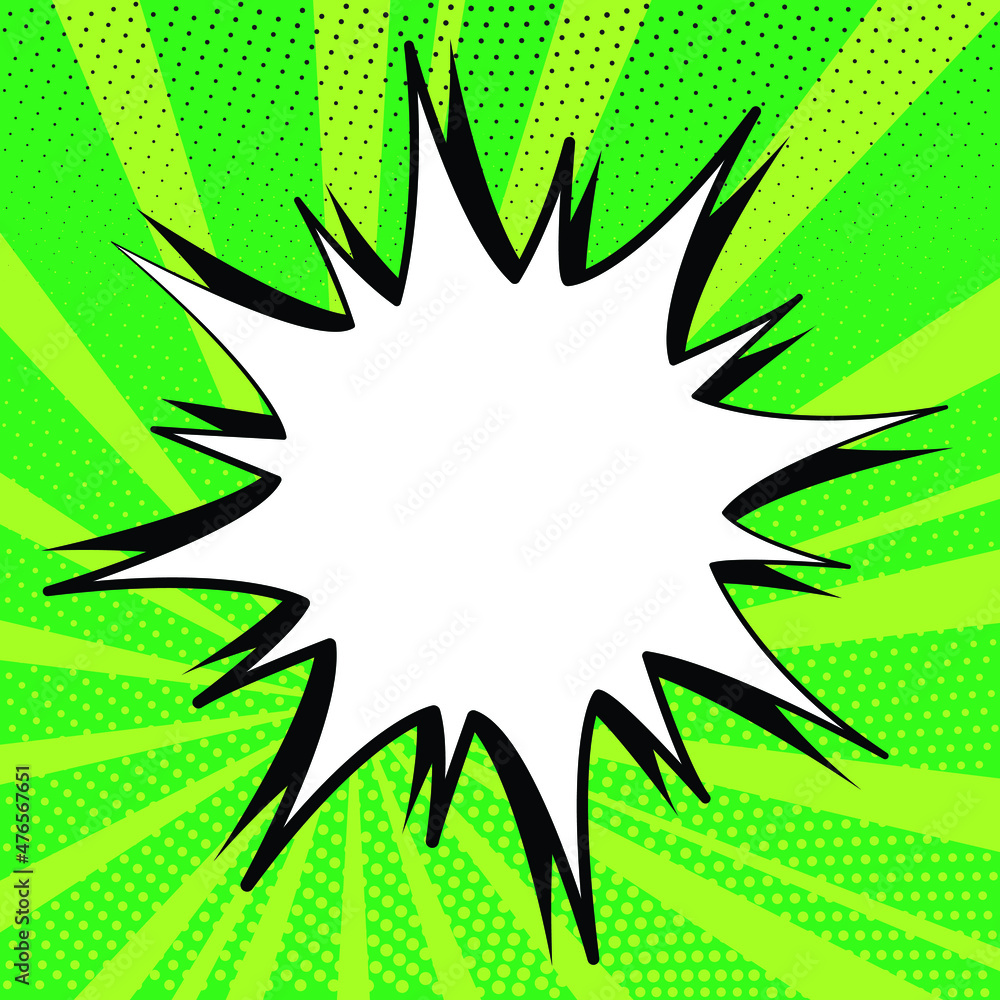 Speech bubble blast on comic background Speech bubble blast on comic background