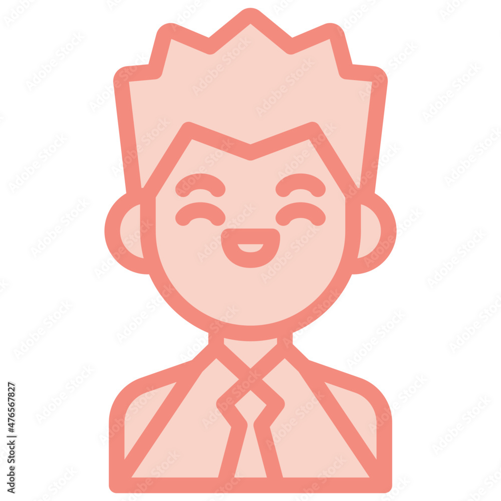 Obraz premium anime two tone icon