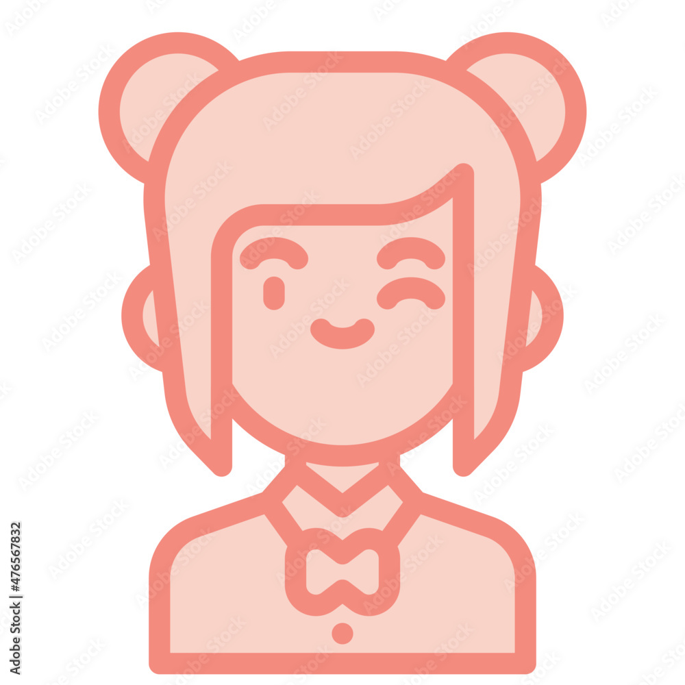 anime two tone icon