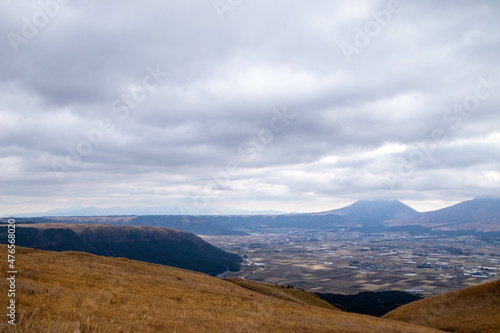 Fototapeta Naklejka Na Ścianę i Meble -  阿蘇の大観峰からの景色