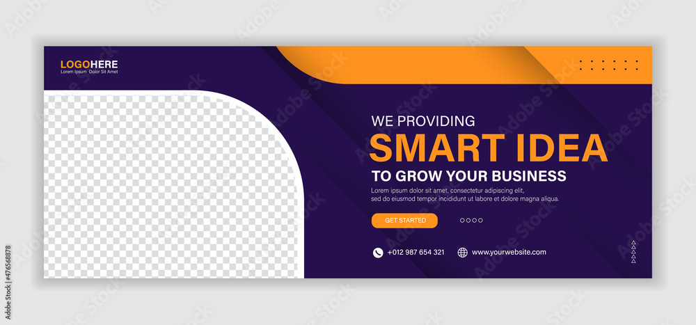 Abstract corporate business digital agency for social media facebook cover banner template Abstract corporate business digital agency for social media facebook cover banner template