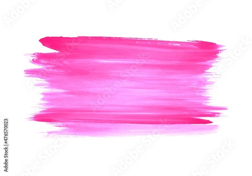 Modern pink watercolor hand draw stroke design