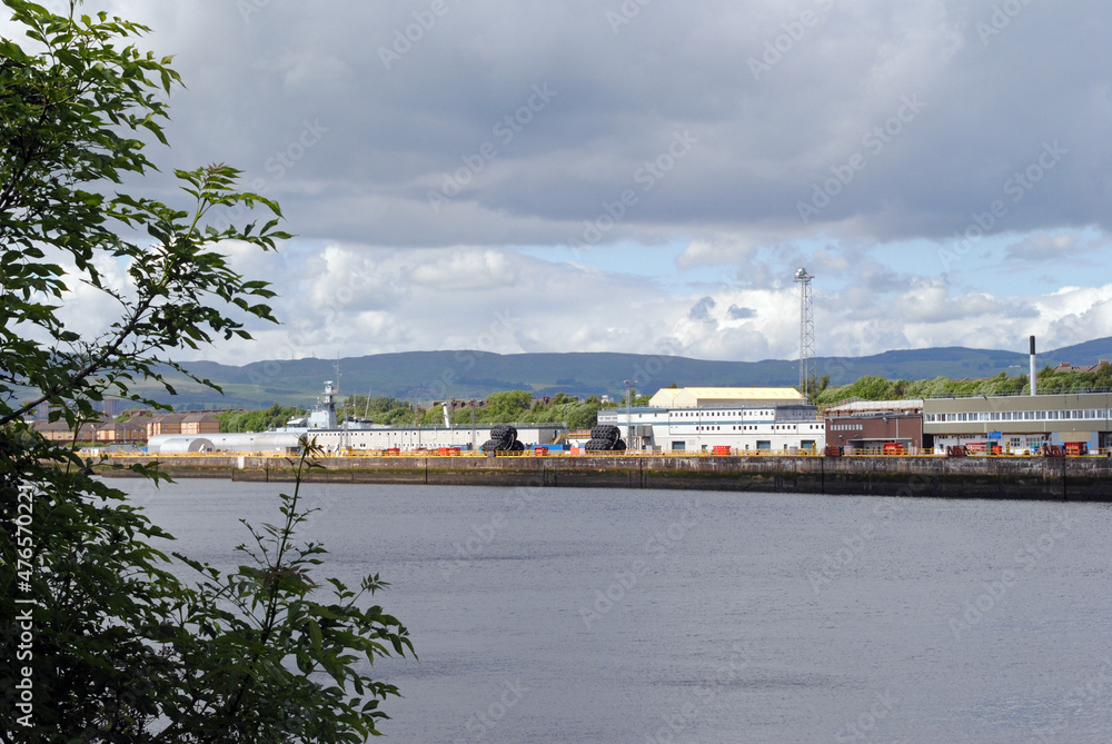 Riverside View of Industrial Buildings