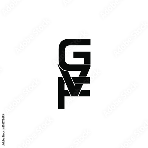 gvf letter initial monogram logo design © ahmad ayub prayitno