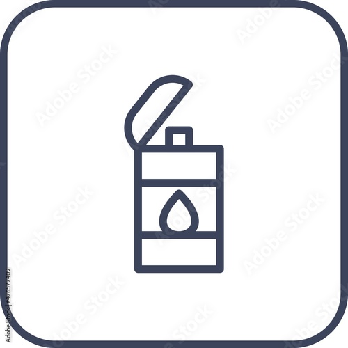 Lighter Line Round Corner Vector Icon Design