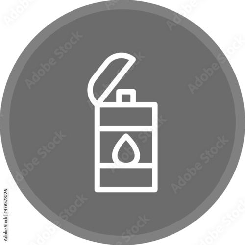 Lighter Line Circle Grey Vector Icon Design