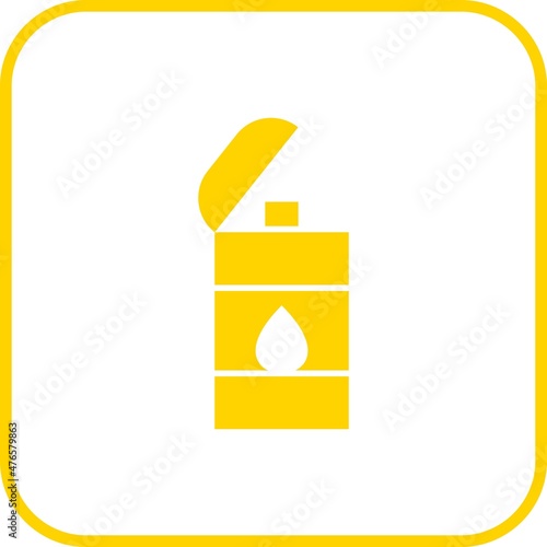 Lighter Glyph Gradient Vector Icon Design
