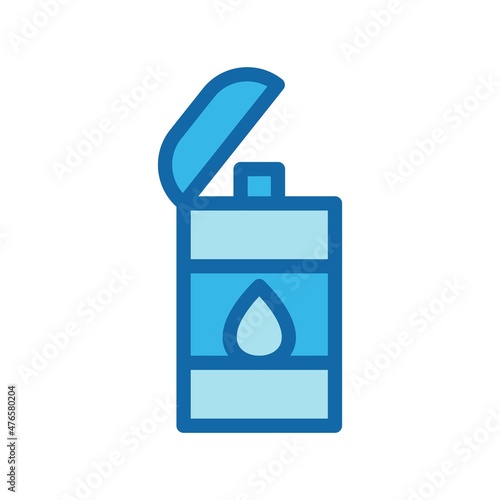 Lighter Line Filed Blue Vector Icon Design