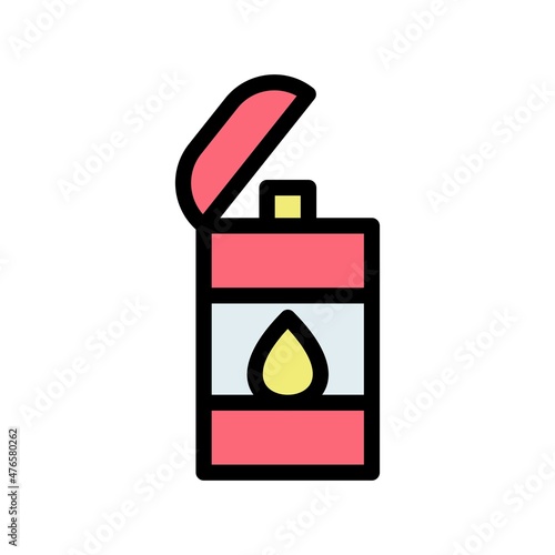  Lighter Line Filled Vector Icon Design
