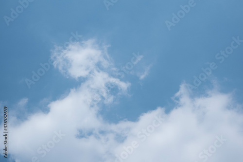 Sky. Blue sky. Cloud On a clear day.. Background. Daytime.