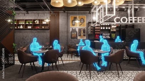 Meta Universe Cafe Digital Humans - 3D Animation