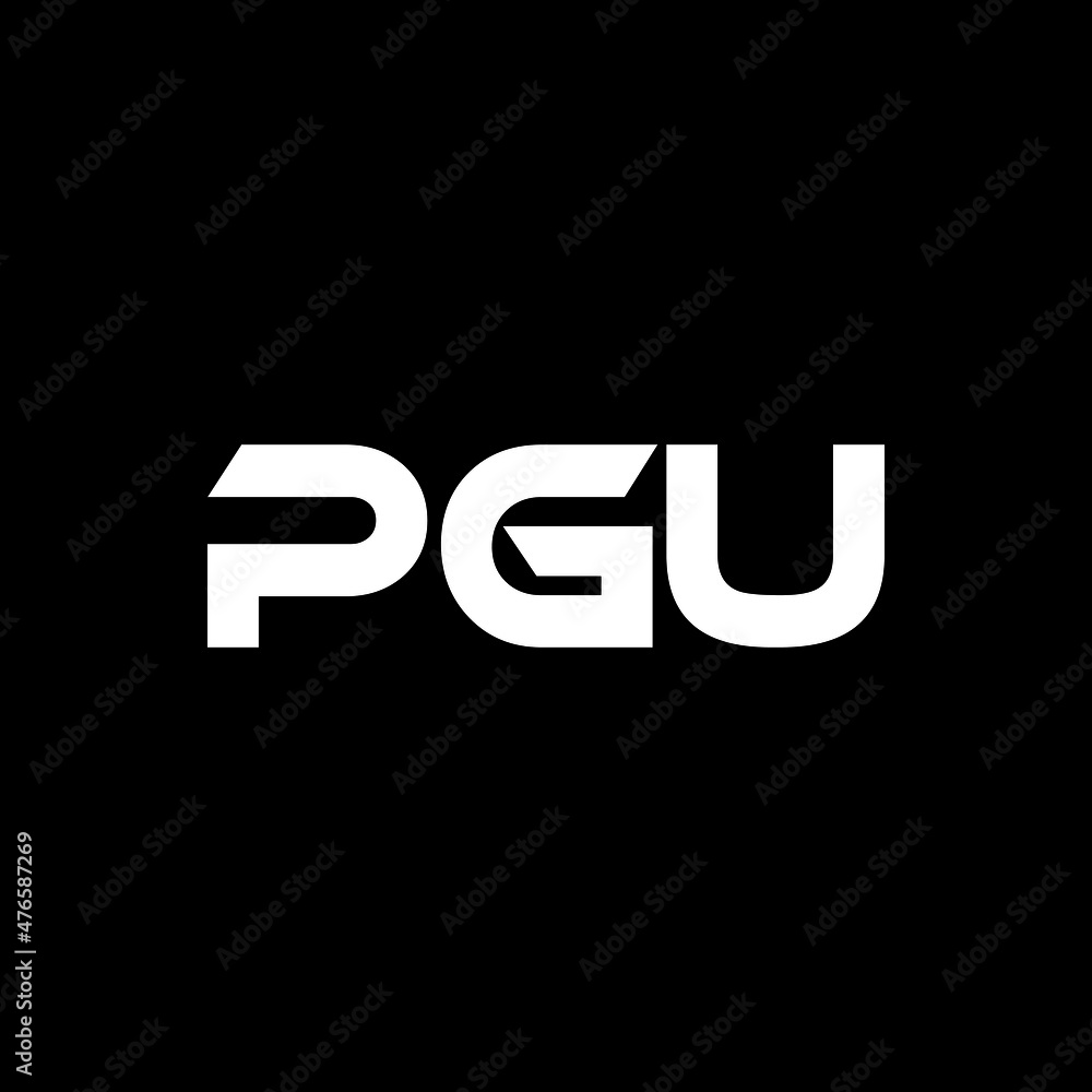 PGU letter logo design with black background in illustrator, vector logo modern alphabet font overlap style. calligraphy designs for logo, Poster, Invitation, etc. PGU letter logo design with black background in illustrator, vector logo modern alphabet font overlap style. calligraphy designs for logo, Poster, Invitation, etc.