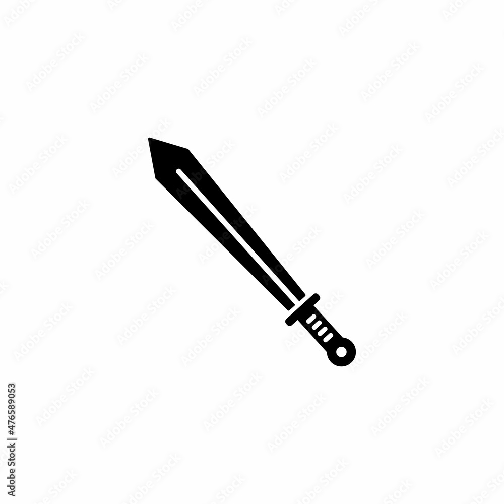 Sword simple flat icon vector illustration Sword simple flat icon vector illustration