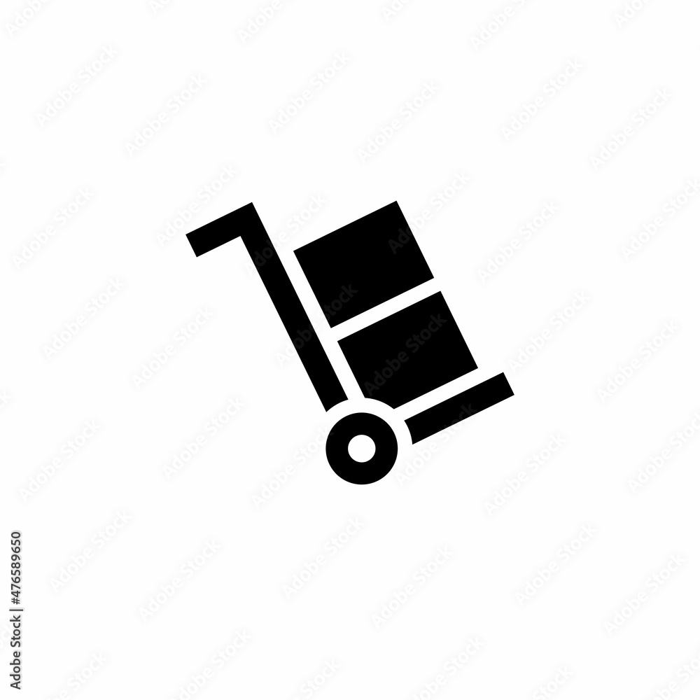 Trolley simple flat icon vector illustration Trolley simple flat icon vector illustration
