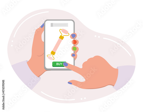 Order Beauty Online Store Care Shop Cell Phone Buy