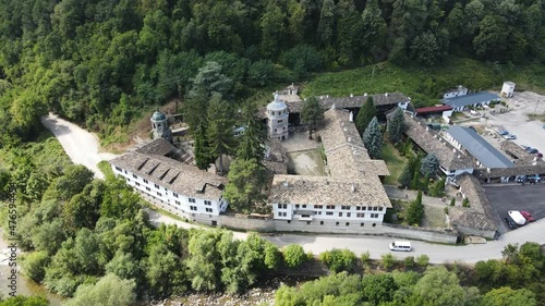 Wallpaper Mural Aerial view of Medieval Troyan Monastery of Assumption, Lovech region, Bulgaria Torontodigital.ca