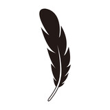 Feather icon vector sign illustration
