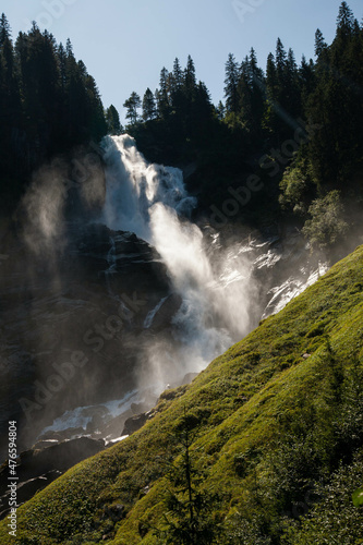 Beautiful nature of Austria wonderful landscape river, mountains, waterfall, forest © Enrico Buss