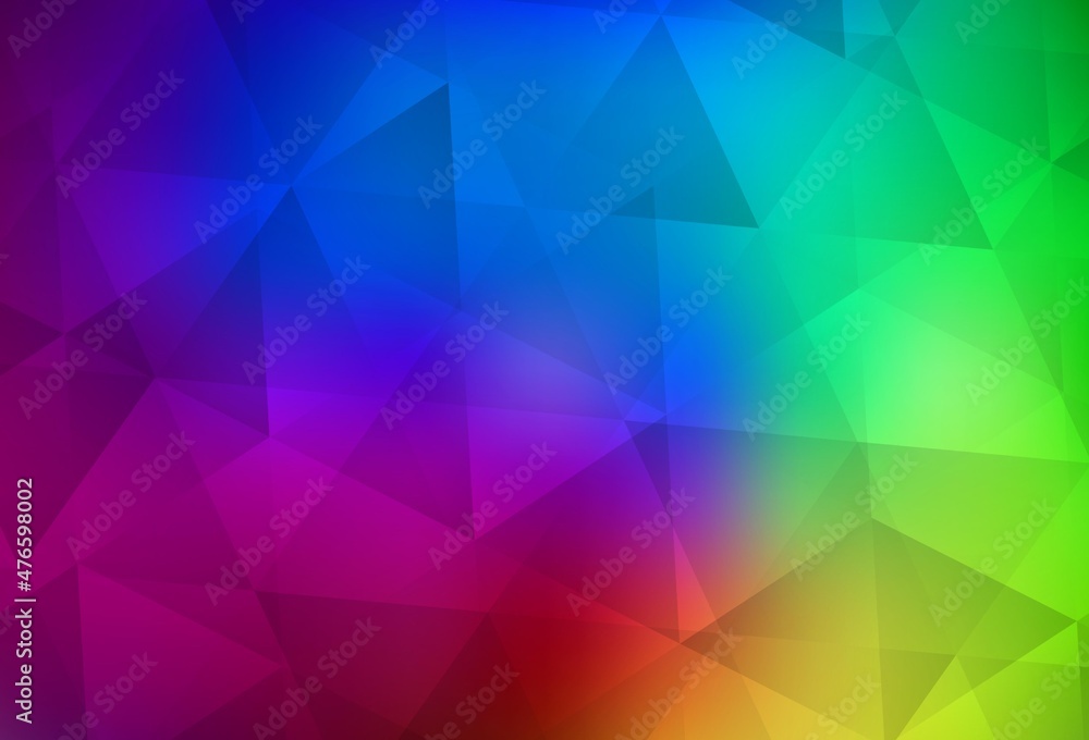 Fototapeta premium Dark Multicolor vector abstract mosaic background.