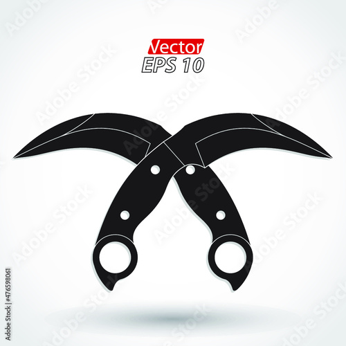 karambit knife crossed symbol