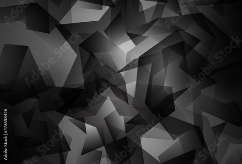 Light Gray vector gradient triangles pattern.