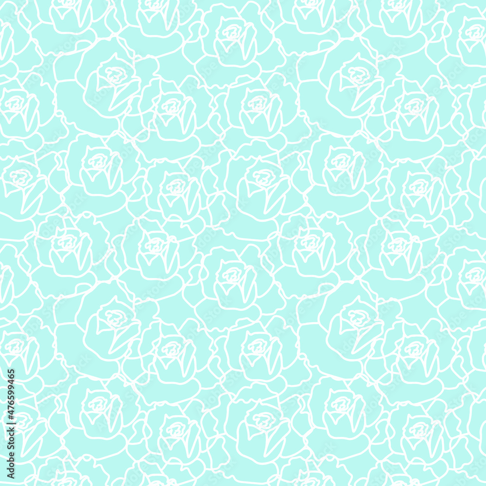 Vector seamless pattern with Flowers white line on Spun Sugar hand painted background.Summer,floral,botanical print in doodle style.Design for textiles,fabric,wrapping paper,packaging,wallpaper. Vector seamless pattern with Flowers white line on Spun Sugar hand painted background.Summer,floral,botanical print in doodle style.Design for textiles,fabric,wrapping paper,packaging,wallpaper.