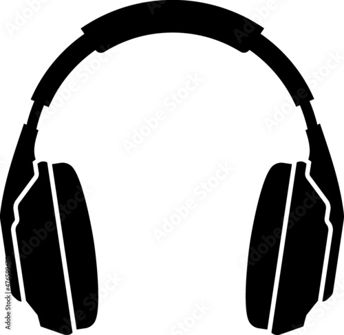 Vector illustration of the headphones