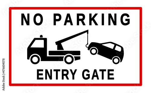 znak zakaz parkowania