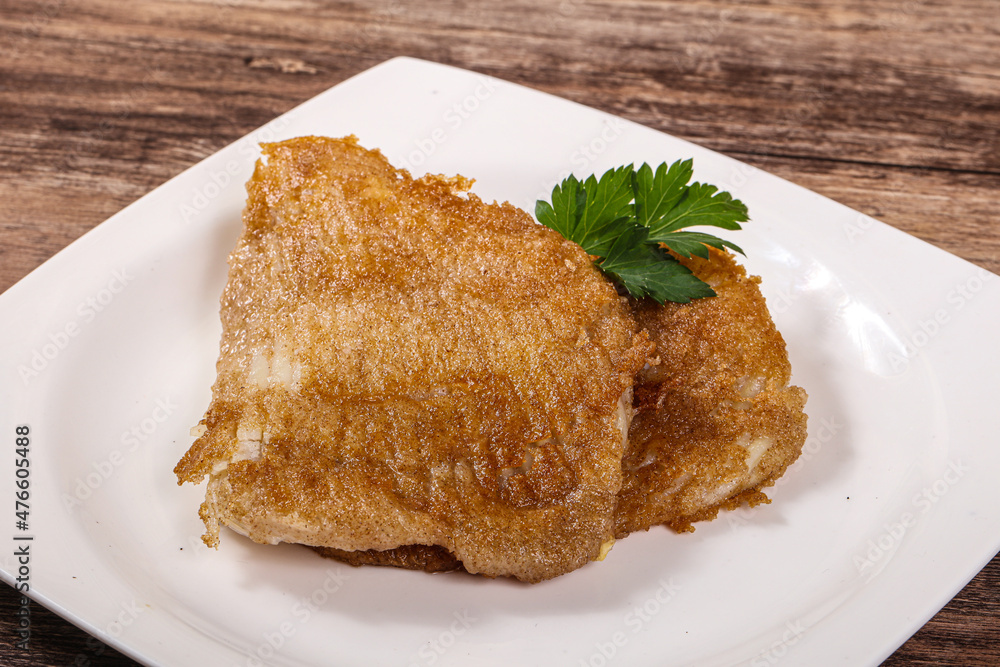Roasted delicous seafood - stingray wings Roasted delicous seafood - stingray wings
