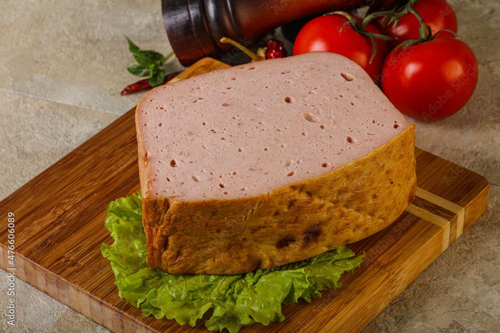 Homemade baked traditional meat loaf Homemade baked traditional meat loaf