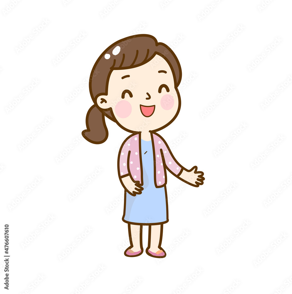 Cartoon Female character.