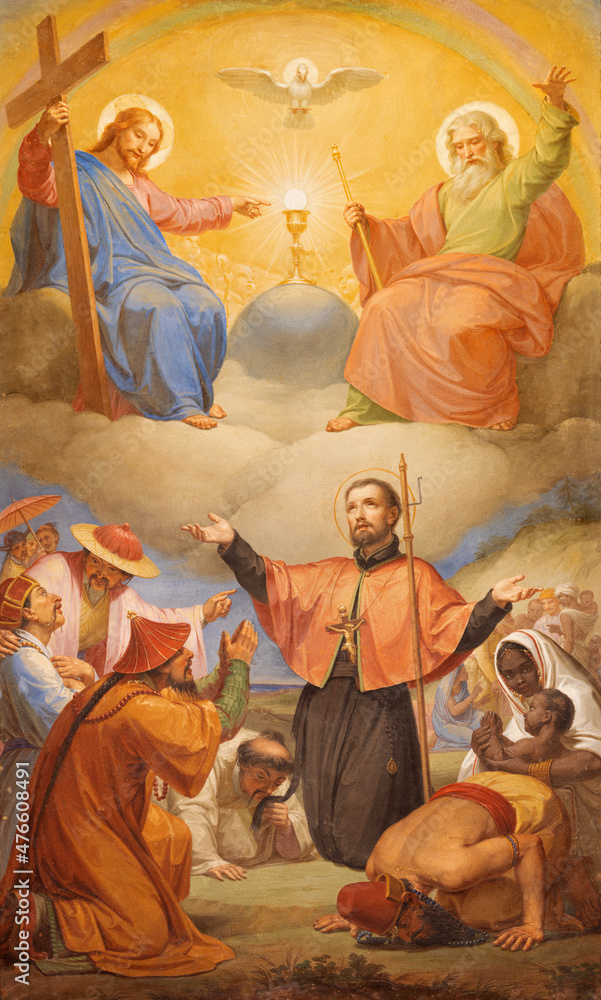 nca (1680 - 1764). St Francis Xavier Preaching in the Presence of the Holy Trinity