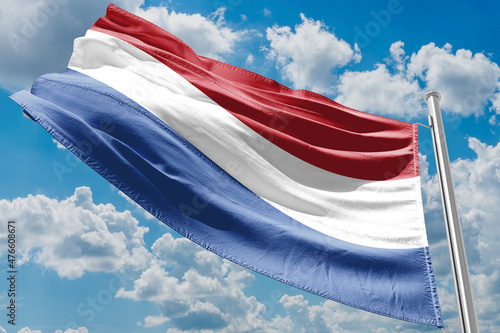 The flag of the Netherlands (Dutch: de Nederlandse vlag) is a horizontal tricolour of red, white, and blue