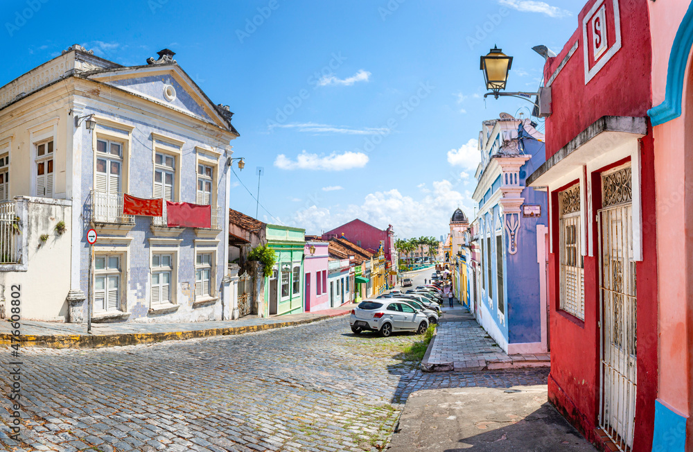 Obraz premium Panorama da Rua 15 de Novembro - Sítio Histórico de Olinda