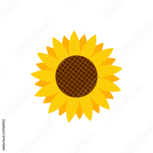sunflower logo icon design template vector