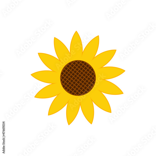 sunflower logo icon design template vector