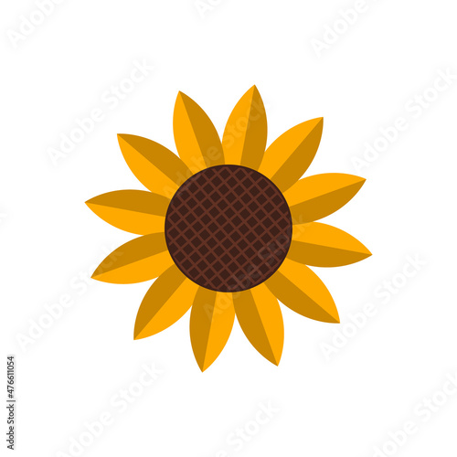 sunflower logo icon design template vector