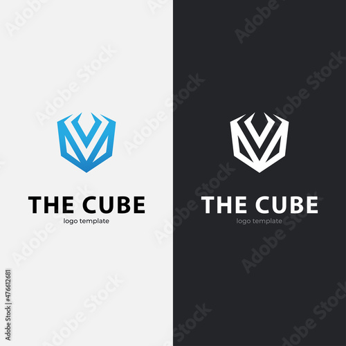 Cube Abstract logo design. Vector illustration.