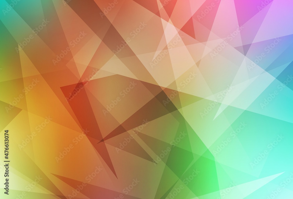 Obraz premium Light Multicolor vector background with polygonal style.