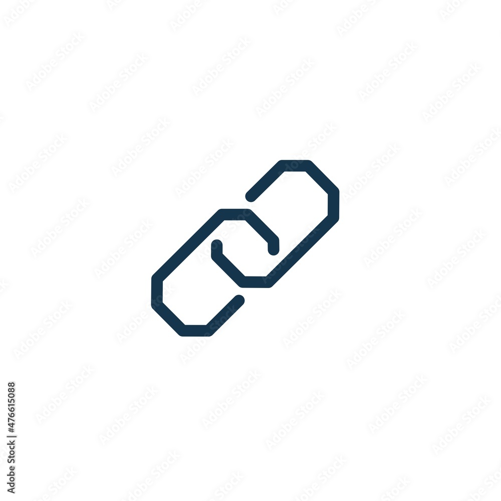 Link icon. Sign design. flat vector graphics on a white background. Link icon. Sign design. flat vector graphics on a white background.